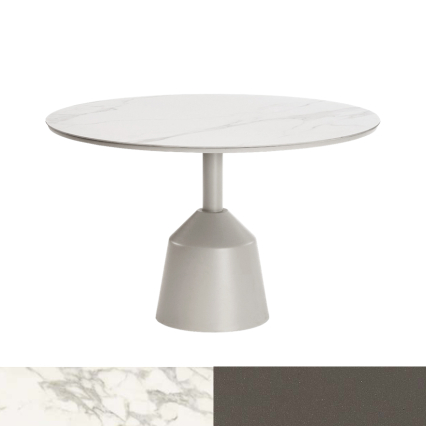 Balance, Outdoor Dining Table, Calacatta Gold-Taupe, DIA120