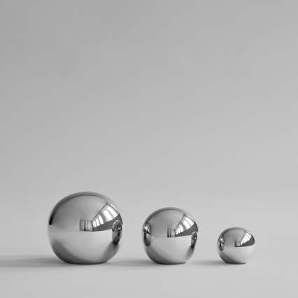 Gallery Balls, Set of 3, Chrome