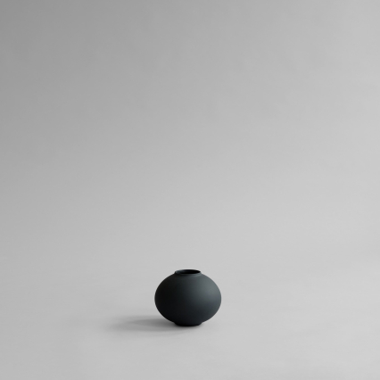 Sunao, Fat Vase, Petit, Black
