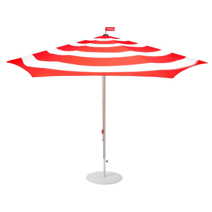 Stripesol, Parasol & Base, Red-Light Gray Base
