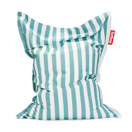 Original, Outdoor Beanbag, Stripe Azur