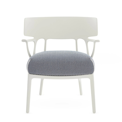 A.I., Lounge Chair, White-Blue