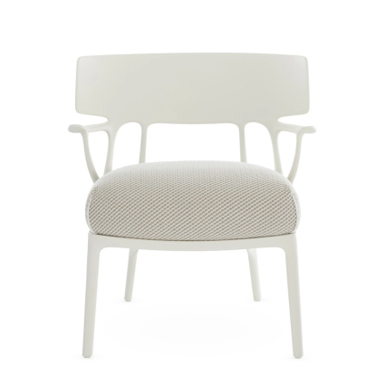 A.I., Lounge Chair, White-Beige