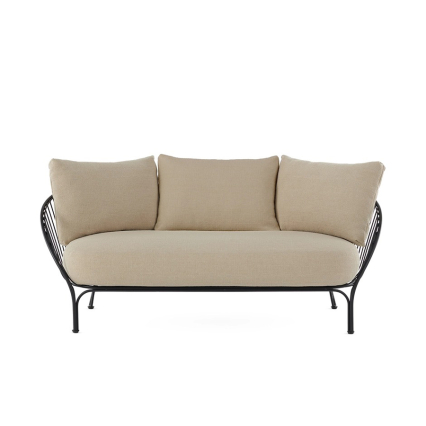 Hiray, Outdoor Sofa, Black/Beige