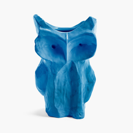 After Midnight, Marni, Owl Vase, Large, Blue