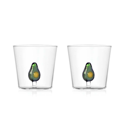 Fruits and Flowers, Tumbler, Avocado, 2pcs