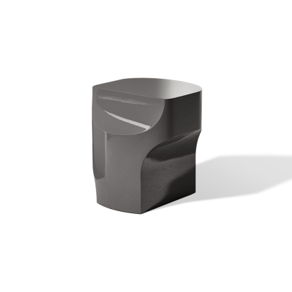Axis, Side Table, Dark Grey High Gloss