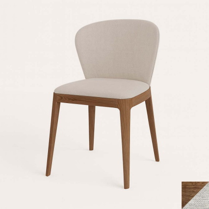 Malina, Dining Chair, Walnut Veneer