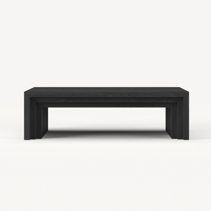 Beetle Rectangular, Coffee Table, Black Oak