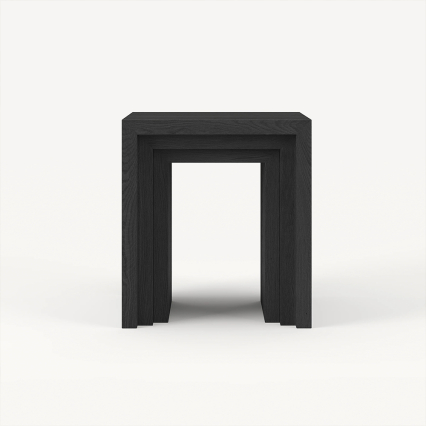 Beetle Rectangular, Side Table, Black Oak