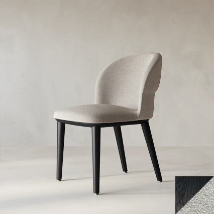 Pileus, Dining Chair, Sugar - Black Oak