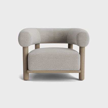 Mariko, Lounge Chair, Grey-Washed Oak