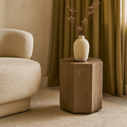 Felix, Side Table, Washed Oak