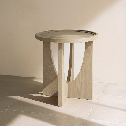 Rashelle, Side Table, Washed Oak