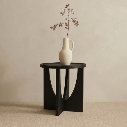 Rashelle, Side Table, Black