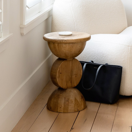 Lugo, Side Table, Recycled Elm