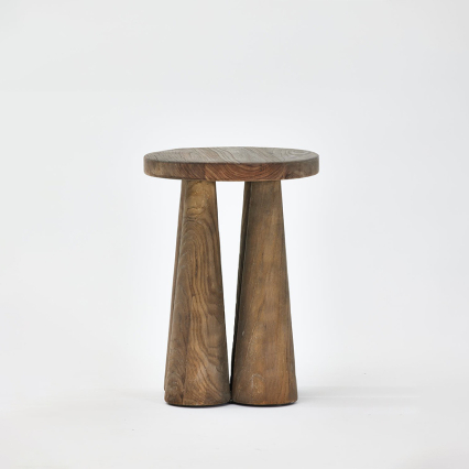 Kono, Stool/Side Table, Recycled Elm