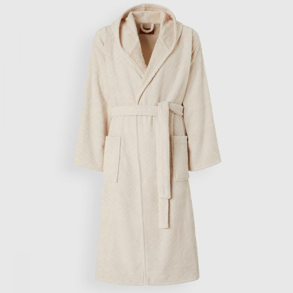 Chalk 21, Hooded Bathrobe, L