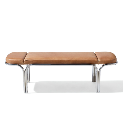Malibu, Bench, Butter Dark Coffee Leather