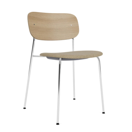 Co, Dining Chair, Natural Oak-Audo Boucle 02