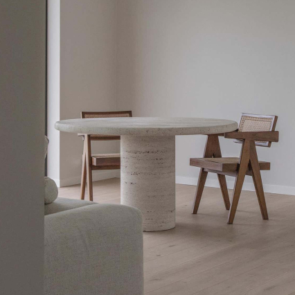 Merpins, Dining Table, White Sandstone