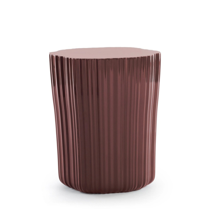Corteza, Side Table, Burgundy
