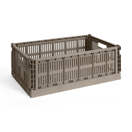 Hay Colour, Crate, Large, Warm Grey