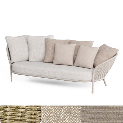 Isola, 3-Seater Outdoor Sofa, Sagebrush Straw-Beige