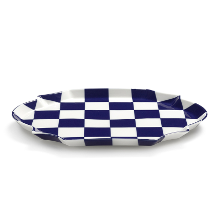 Fete des Betes, Serving Tray, Blue-White