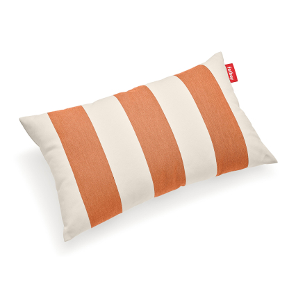 King Pillow, Stripe, Orange-Cream