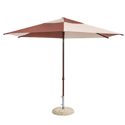 Terrazza, Hexagon Parasol, Off-White-Burgundy