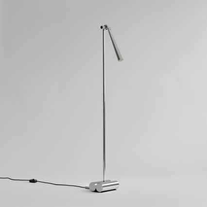 Snake, Floor Lamp, Chrome