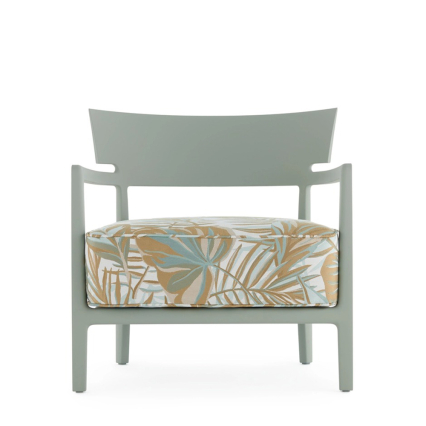 Cara Mat, Outdoor Lounge Chair, Liberty Chile Palm, Green