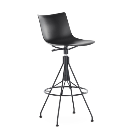 C.Koya, Counter Stool, Black Wood-Black