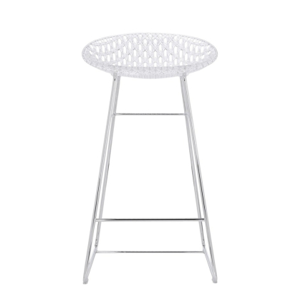 Smatrik, Counter Stool, Crystal-Chrome