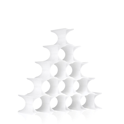 Infinity, Modular Bottle Holder, 16Pcs, White