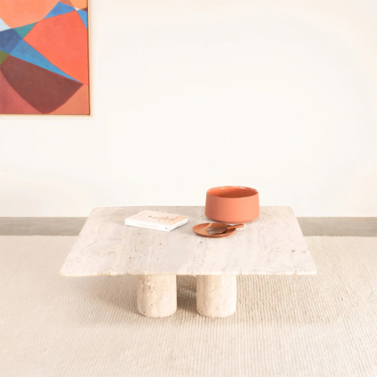 Toulouse, Coffee Table, Grey Sandstone