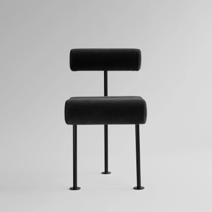 Hiro, Dining Chair, Black Frame-Peat