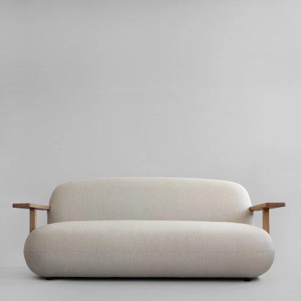 Toe, Outdoor Sofa, Teak-Warm Ash