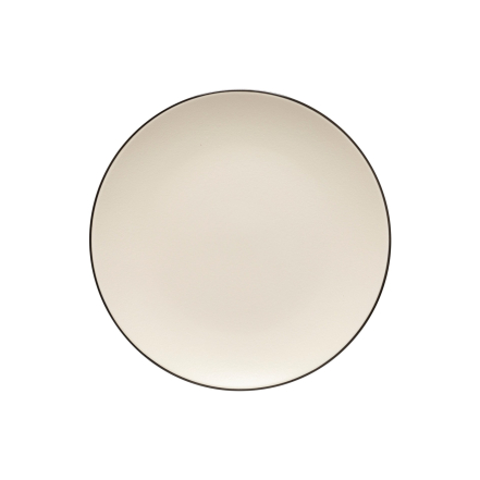 Augusta, Dinner Plate, Natural-Black