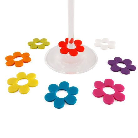 Daisy Glass Markers, 8 Pcs