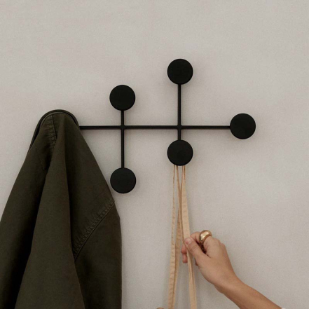 Afteroom, Coat Hanger, Medium, Black