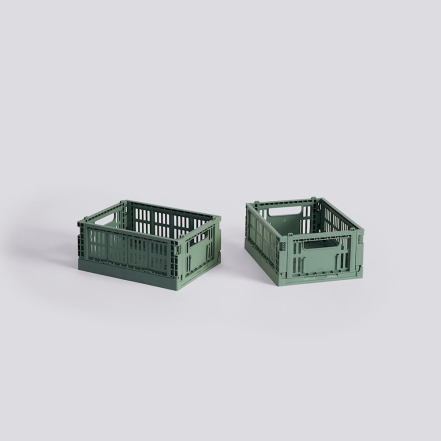 Hay Colour, Mini Crate, Set of 2, Sage Green