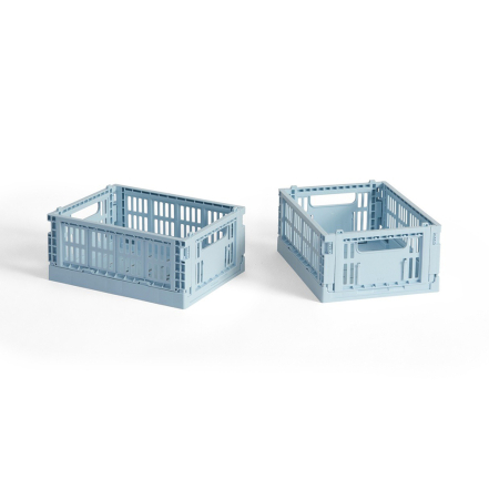 Hay Colour, Mini Crate, Set of 2, Soft Blue