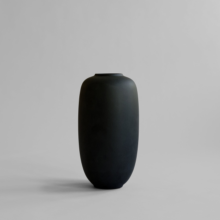 Sunao, Slim Vase, Big, Black