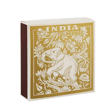 Elephant Stamp, Square MatchBox, 125 Pcs