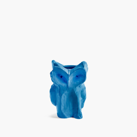 After Midnight, Marni, Owl Vase, XS, Blue