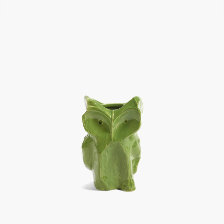 After Midnight, Marni, Owl Vase, XS, Green