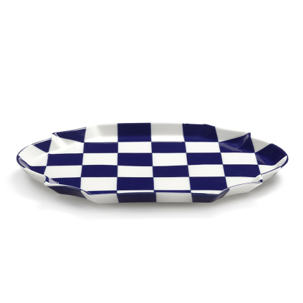 Fete des Betes, Serving Tray, Blue-White
