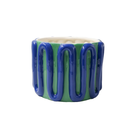 Estefania, Plant Pot, Amor Del Color, Blue